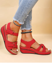 Load image into Gallery viewer, Women's Wedge Platform Sandals | Velcro Casual Open-Toe Shoes
