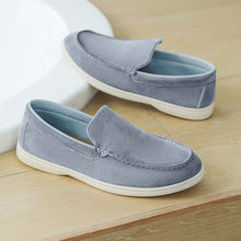 Load image into Gallery viewer, Men's Casual Slip-On Loafers - Premium Leather Patchwork Shoes in Extended Sizes