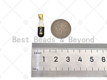 Load image into Gallery viewer, Colorful Enamel Pill Shape Pendant Charm, Gold/Silver Chill Word Pink Turquoise Black Cobalt Red Enamel Jewelry,6x17mm,Sku#LK280