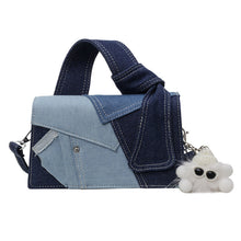 Load image into Gallery viewer, Denim Fabric Crossbody Bag