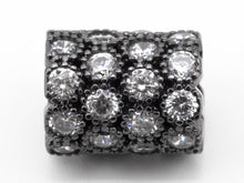 Load image into Gallery viewer, CZ Micro Pave European Large Hole 8x10mm Beads, SKU#N39