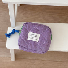 Load image into Gallery viewer, Portable Canvas Plaid Coin Purse