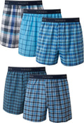 Hanes Men's Underwear Boxers Pack, Cool & Breathable Cotton Underwear, Moisture-Wicking Boxers for Men