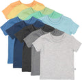 HonestBaby Baby Toddler & Kids' 100% Organic Cotton Short Sleeve T-Shirts (10-Pack)
