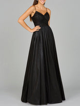 Load image into Gallery viewer, High Slit Metallic Jersey Dress