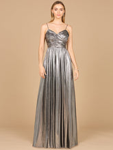 Load image into Gallery viewer, High Slit Metallic Jersey Dress