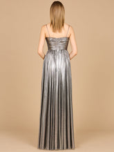 Load image into Gallery viewer, High Slit Metallic Jersey Dress