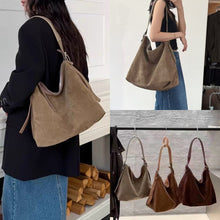 Load image into Gallery viewer, Women's High-Capacity Genuine Leather Shoulder Bag – Pillow-Shaped Commuter Bag
