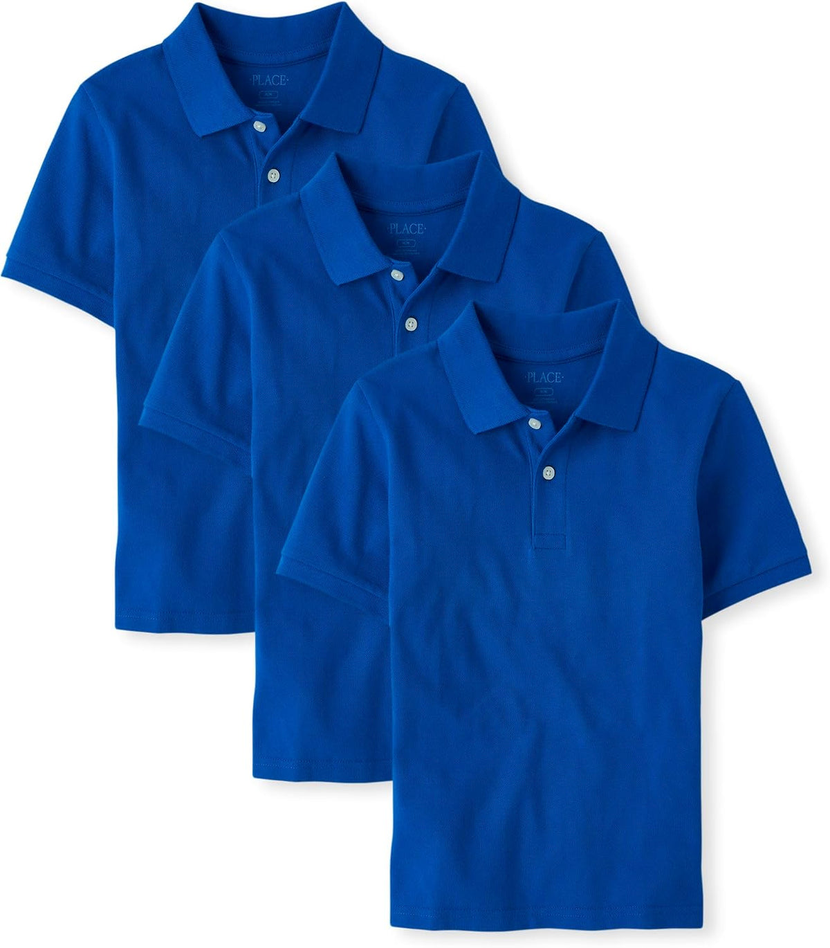 The Children's Place Boys' Short Sleeve Pique Polo, 3 Pack