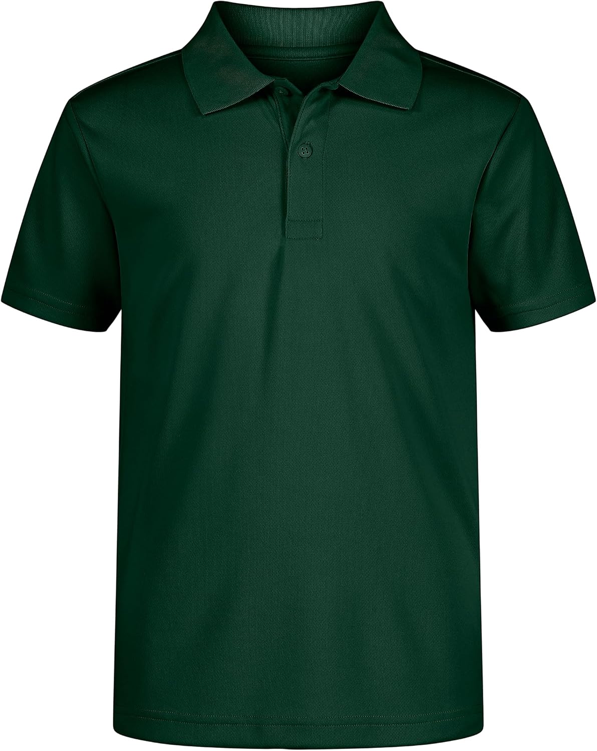 Nautica Boys' School Uniform Short Sleeve Polo Shirt, Button Closure, Moisture Wicking Performance Material