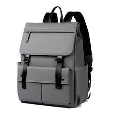 Load image into Gallery viewer, Men's Waterproof Nylon Backpack - Large Capacity Travel Backpack with Curved Shoulder Straps