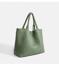 Load image into Gallery viewer, Handwoven Woven Shoulder Bag - Premium PU Leather Underarm Bag for Women