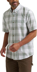 Wrangler Authentics Men's Short Sleeve Classic Plaid Shirt