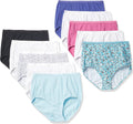 Hanes Women's Underwear Pack, 10-Pack, Full-Coverage Cotton Blend Panties, Moisture-Wicking Underwear for Women