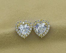 Load image into Gallery viewer, CZ Heart Earring, Sku#LD206