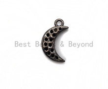Load image into Gallery viewer, Micro Pave Crescent Moon Charm SKU#B98