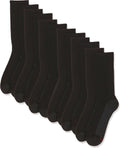 Hanes Men's Crew & Over the Calf Socks Pack, Max Cushioned Moisture-wicking Stay Dry Socks, Athletic Socks, 6, 8 Or 12-pairs
