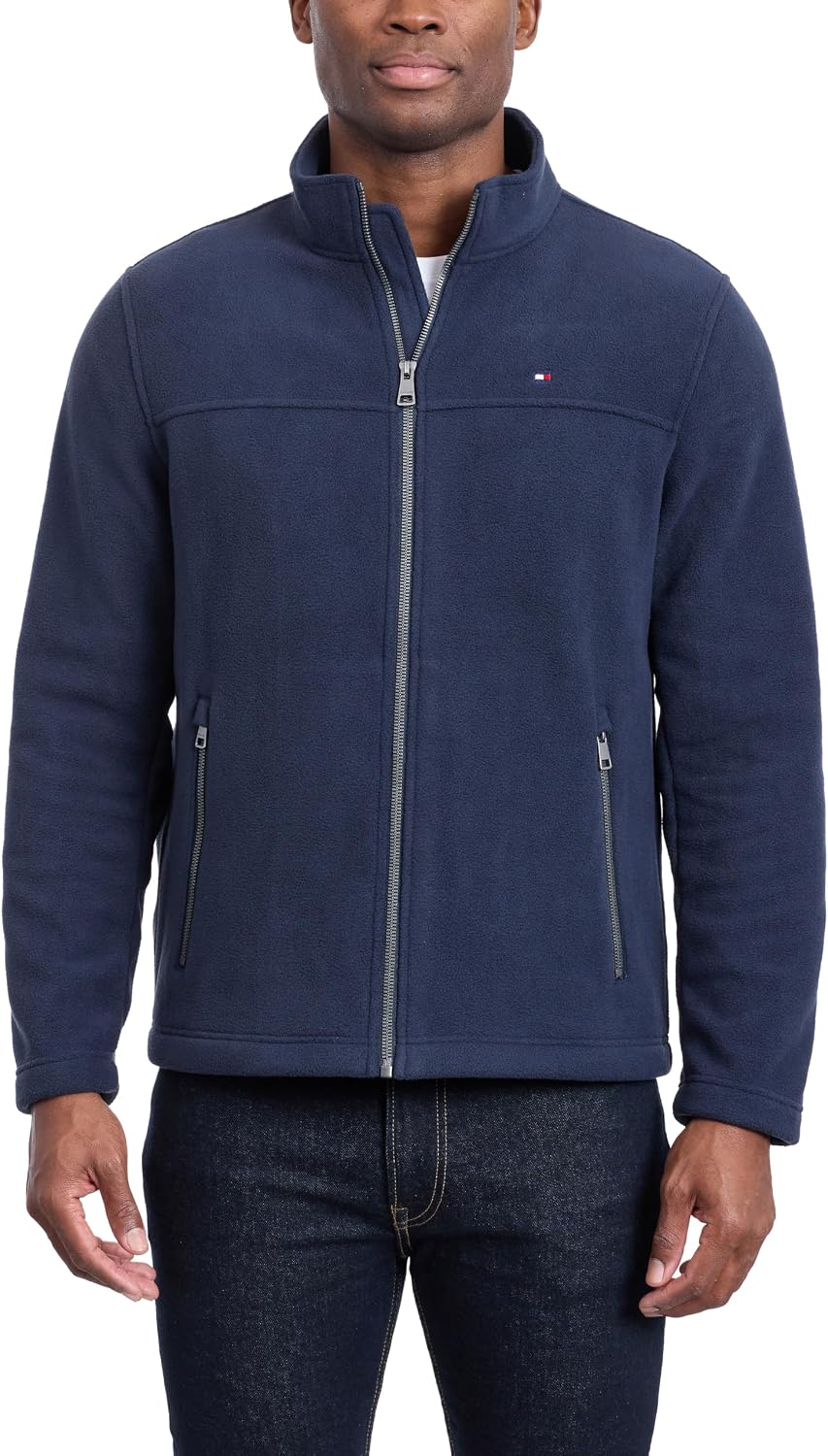 Tommy Hilfiger Men's Classic Zip Front Polar Fleece Jacket