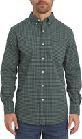 Chaps Men's Classic Fit Long Sleeve Button Down Stretch Poplin Casual Shirt