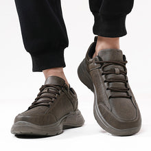 Load image into Gallery viewer, Men's British-Style Microfiber Leather Low-Top Sneakers | Round Toe Casual &amp; Sports Shoes | EU 39–48