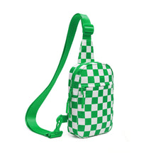 Load image into Gallery viewer, Waterproof Plaid Crossbody Bag - Lightweight Travel Sling Bag for Women &amp; Men
