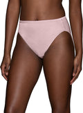 Vanity Fair Women's Illumination Hi Cut Panties, Silky Stretch & Satin Trim