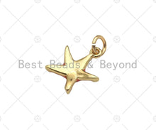 Load image into Gallery viewer, Gold Filled Colorful Enamel Starfish Shape Pendant, 18K Gold Filled Enamel Charm,Enamel Jewelry,9x10mm,Sku#B134