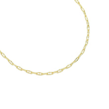 Load image into Gallery viewer, Gold Flat Oval Link Chain Necklace, Sku#LD591c