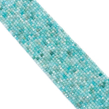 Load image into Gallery viewer, Genuine Amazonite Faceted Cube Beads, 2.5mm, Sku#U1553