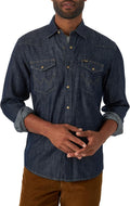 Wrangler Men's Iconic Regular Fit Snap Shirt