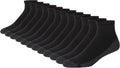Hanes Men's Crew Socks Pack, 8 Pairs, Max Cushion Moisture-wicking Ankle Socks for Men, Cushioned Ankle Length