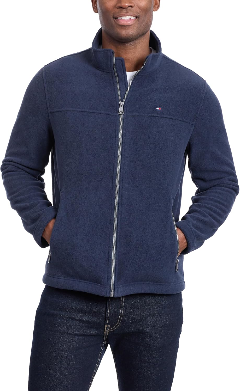 Tommy Hilfiger Men's Classic Zip Front Polar Fleece Jacket