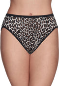 Vanity Fair Women's Illumination Hi Cut Panties, Silky Stretch & Satin Trim