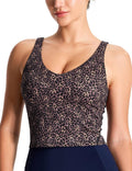 THE GYM PEOPLE Women’s Longline Sports Bra Wirefree Padded Medium Support Yoga Bras Gym Running Workout Tank Tops