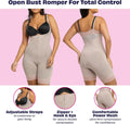 Maidenform Women's Ultra Sculpts Fajas Colombianas, Ultra Firm Open Bust Romper Shapewear