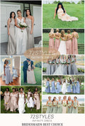 72styles Maxi Infinity Dress for Bridesmaids, Convertible Multi-Way Wrap