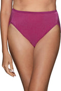 Vanity Fair Women's Illumination Hi Cut Panties, Silky Stretch & Satin Trim
