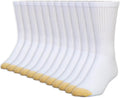 GOLDTOE Men's 656S Cotton Crew Athletic Socks (Multipack)