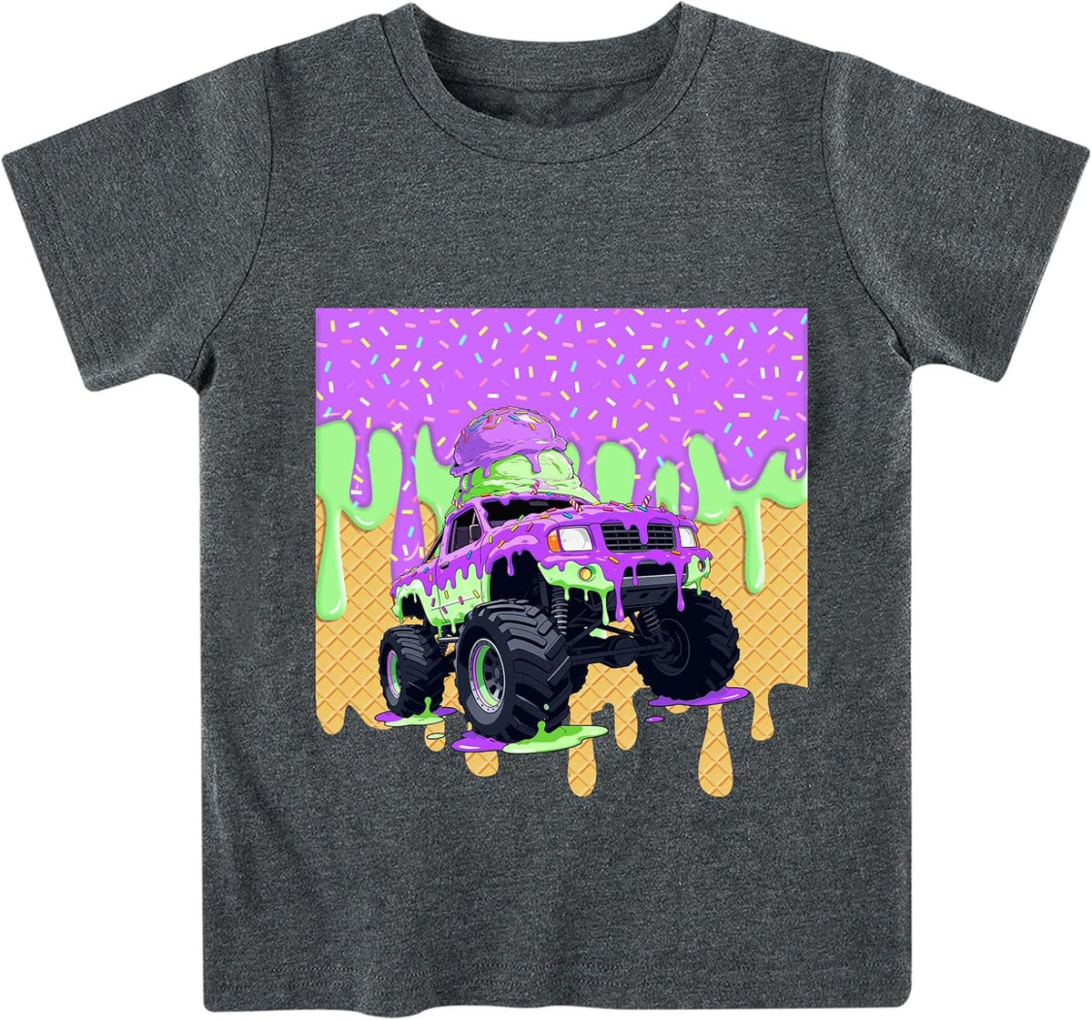 Lovekider Boys Graphic T-Shirt, Cotton Short Sleeve Shirt for Kid Ages 3-8