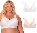 Playtex Women's Wireless Bra, 18 Hour Plus-Size Bras Available, Full Coverage, Smoothing, 4693, Single or 2-Pack