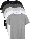 5 Pack Boys Shirts Short Sleeve T-Shirts Cotton Tshirts Toddler Clothes