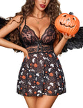 Avidlove Lingerie for Women Lace Babydoll Chemise Sheer Mesh Nightgown