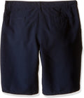 Nautica Boys' School Uniform Performance Khaki Shorts, Moisture Wicking