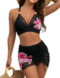Blooming Jelly Womens High Waisted Bikini Sets Tummy Control Swimsuits