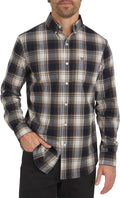 Chaps Men's Classic Fit Long Sleeve Button Down Stretch Poplin Casual Shirt