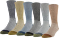 GOLDTOE Men's 656S Cotton Crew Athletic Socks (Multipack)
