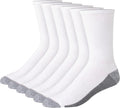 Hanes Men's Crew & Over the Calf Socks Pack, Max Cushioned Moisture-wicking Stay Dry Socks, Athletic Socks, 6, 8 Or 12-pairs