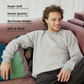 Hanes Men's Sweatshirt, EcoSmart Fleece Crewneck Sweatshirt, Big & Tall Available, 1 or 2-Pack