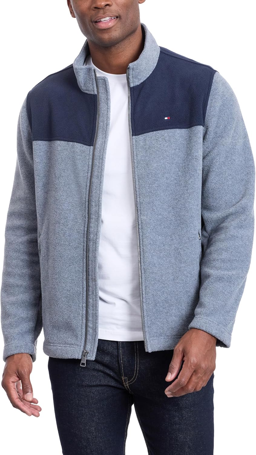 Tommy Hilfiger Men's Classic Zip Front Polar Fleece Jacket