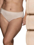 Vanity Fair Women's Illumination Hi Cut Panties, Silky Stretch & Satin Trim